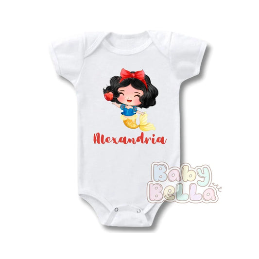 Disney Princess Onesie, Snow White gift, Princess Snow White, baby snow white, snow white shirt, snow white onesie, Sublimation Print Onesie