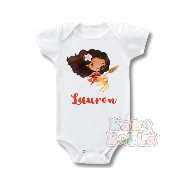 Disney Princess Onesie, Disney Moana, disney Moana Onesie, Moana shirt, Moana Onesie, Moana Bodysuit, Sublimation Print Onesie