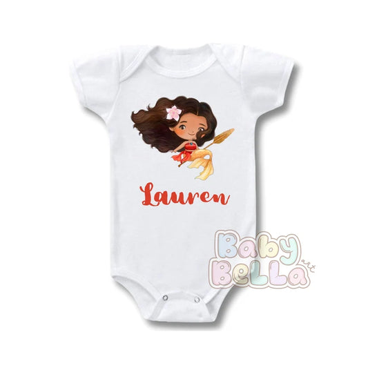 Disney Princess Onesie, Disney Moana, disney Moana Onesie, Moana shirt, Moana Onesie, Moana Bodysuit, Sublimation Print Onesie