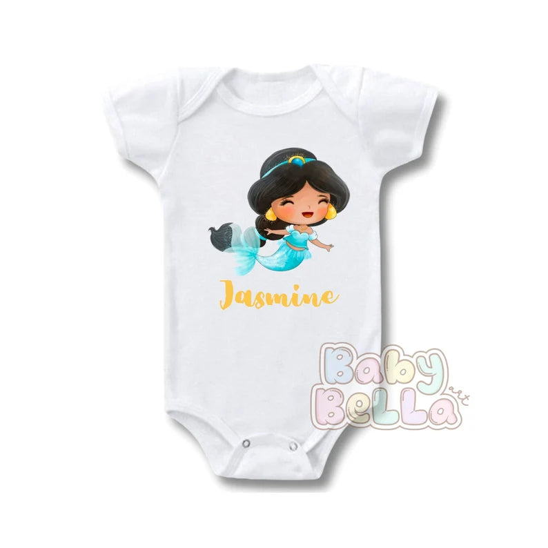 Sublimation Printed Onesie, Disney Princess Onesie, Princess Jasmine, Disney Jasmine, Jasmine onesie, Jasmine Bodysuit