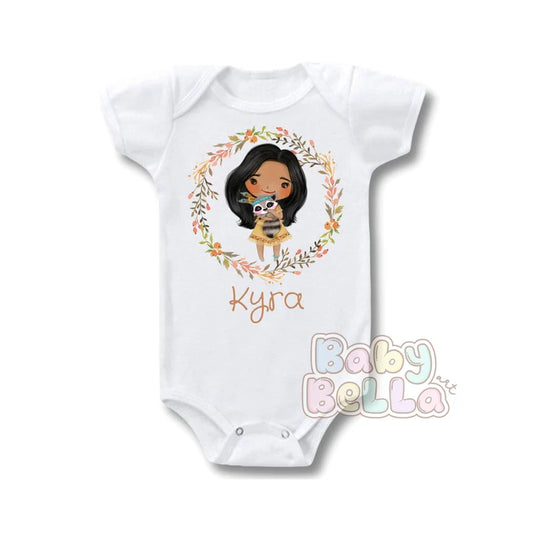 Disney Princess Onesie, Pocahontas, Disney Pocahontas, Pocahontas Shirt, Pocahontas Onesie, Princess Pocahontas, Sublimation Print Onesie