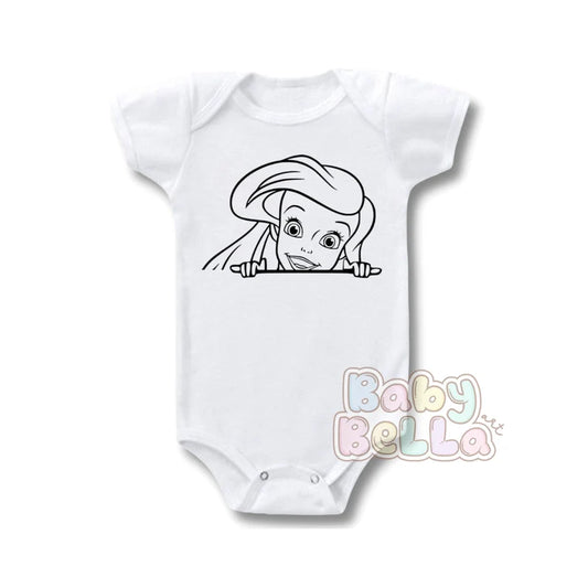 Ariel princess, princess ariel, ariel little mermaid, little mermaid ariel, ariel onesie, princess ariel onesie, princess onesie