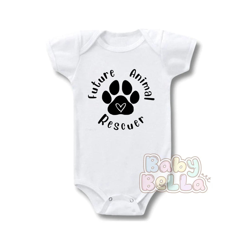 Future Animal Rescuer, animal rescue, rescue dog, animal onesie, dog onesie, animal baby bodysuit, dog rescue shirt, dog rescue onesie