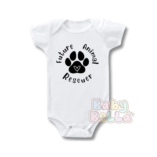 Future Animal Rescuer, animal rescue, rescue dog, animal onesie, dog onesie, animal baby bodysuit, dog rescue shirt, dog rescue onesie