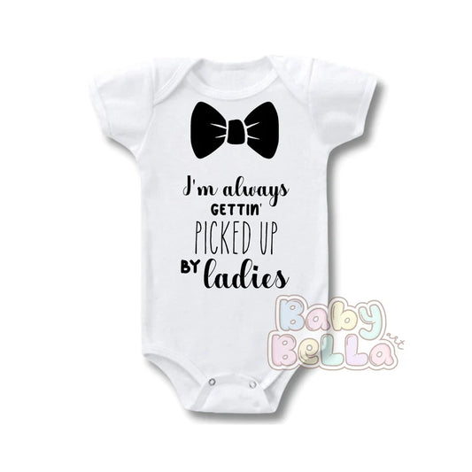 Picked Up by Ladies, Future Ladies Man, Mama's Boy Shirt, Baby Shower Gift, Baby Boy Onesie, Toddler T Shirt, Baby Boy Shirt