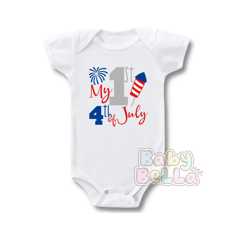 4th of July Onesie, My First Fourth of July, Baby 4th of July Onesie, Pregnancy Announcement Onesie, Baby Shower Gift