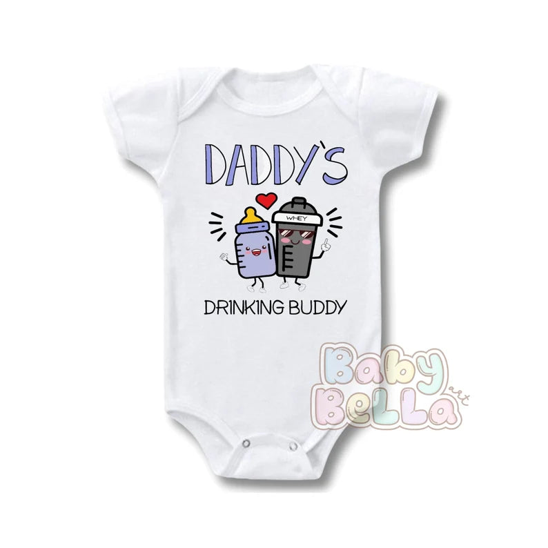 Daddy and Me, Daddy onesie, daddy and son shirts, daddy and me shirts, drinking buddies, drinking buddy, drinking partner, daddys buddy