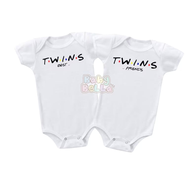 Twin Best Friends Onesie, Twins Onesie, Funny Twins Onesie, Twins Onesie Set, Baby Onesie for Twin, Miracle Twin Onesie, Baby Shower Gift