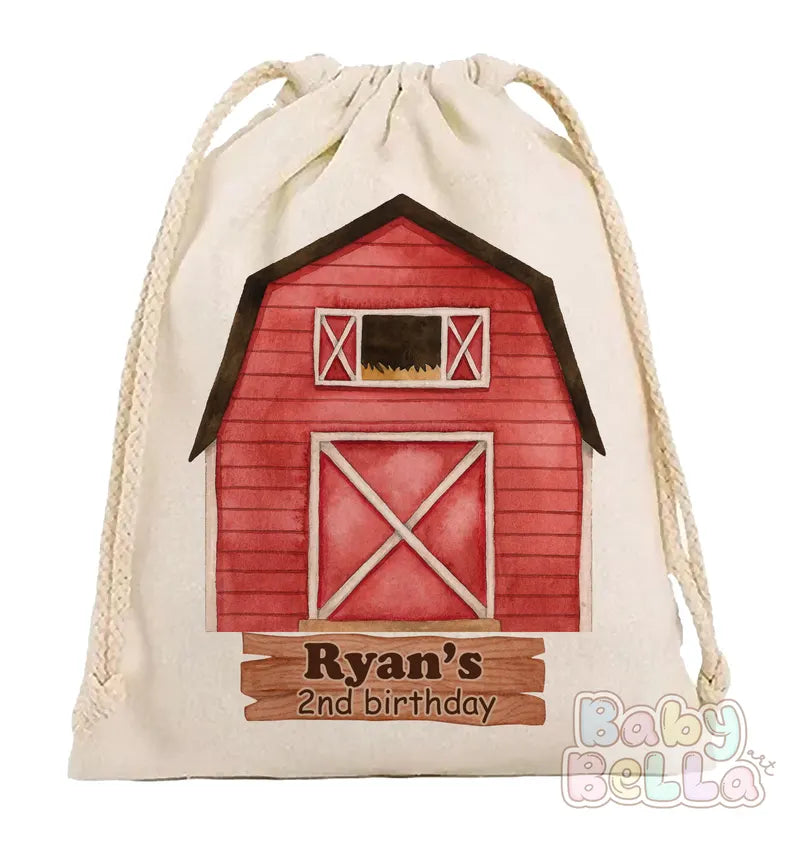 Little Farm Animals Party Favor Bags - Farm Themed Birthday Party Favors, Cute Animal Goodie Bags, Farm Animal Party Supplies