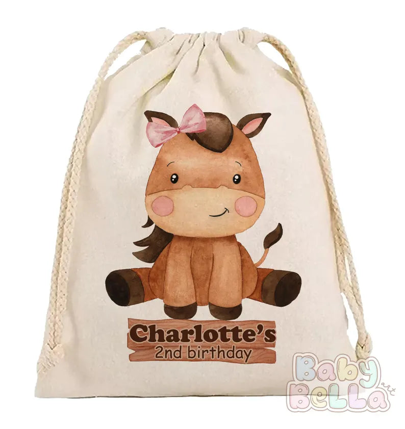 Little Farm Animals Party Favor Bags - Farm Themed Birthday Party Favors, Cute Animal Goodie Bags, Farm Animal Party Supplies