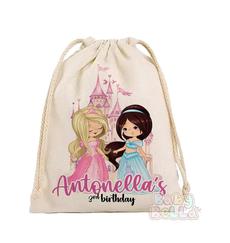 Disney Princess Inspired Party Favor Bag - Magical Princess Theme Birthday Goodie Bag, Kids Party Supplies, Personalized Favor Bag