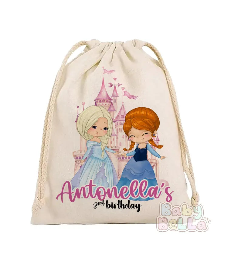 Disney Princess Inspired Party Favor Bag - Magical Princess Theme Birthday Goodie Bag, Kids Party Supplies, Personalized Favor Bag