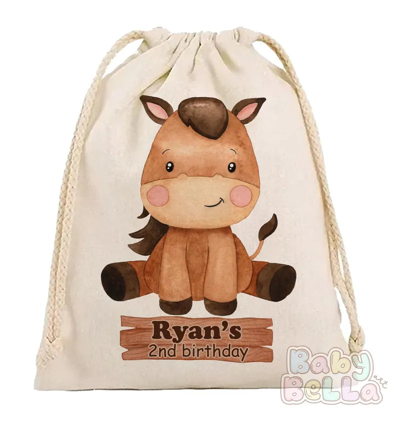 Little Farm Animals Party Favor Bags - Farm Themed Birthday Party Favors, Cute Animal Goodie Bags, Farm Animal Party Supplies