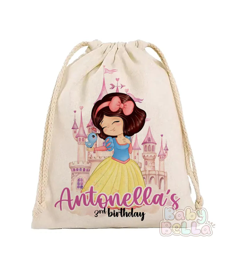 Disney Princess Inspired Party Favor Bag - Magical Princess Theme Birthday Goodie Bag, Kids Party Supplies, Personalized Favor Bag