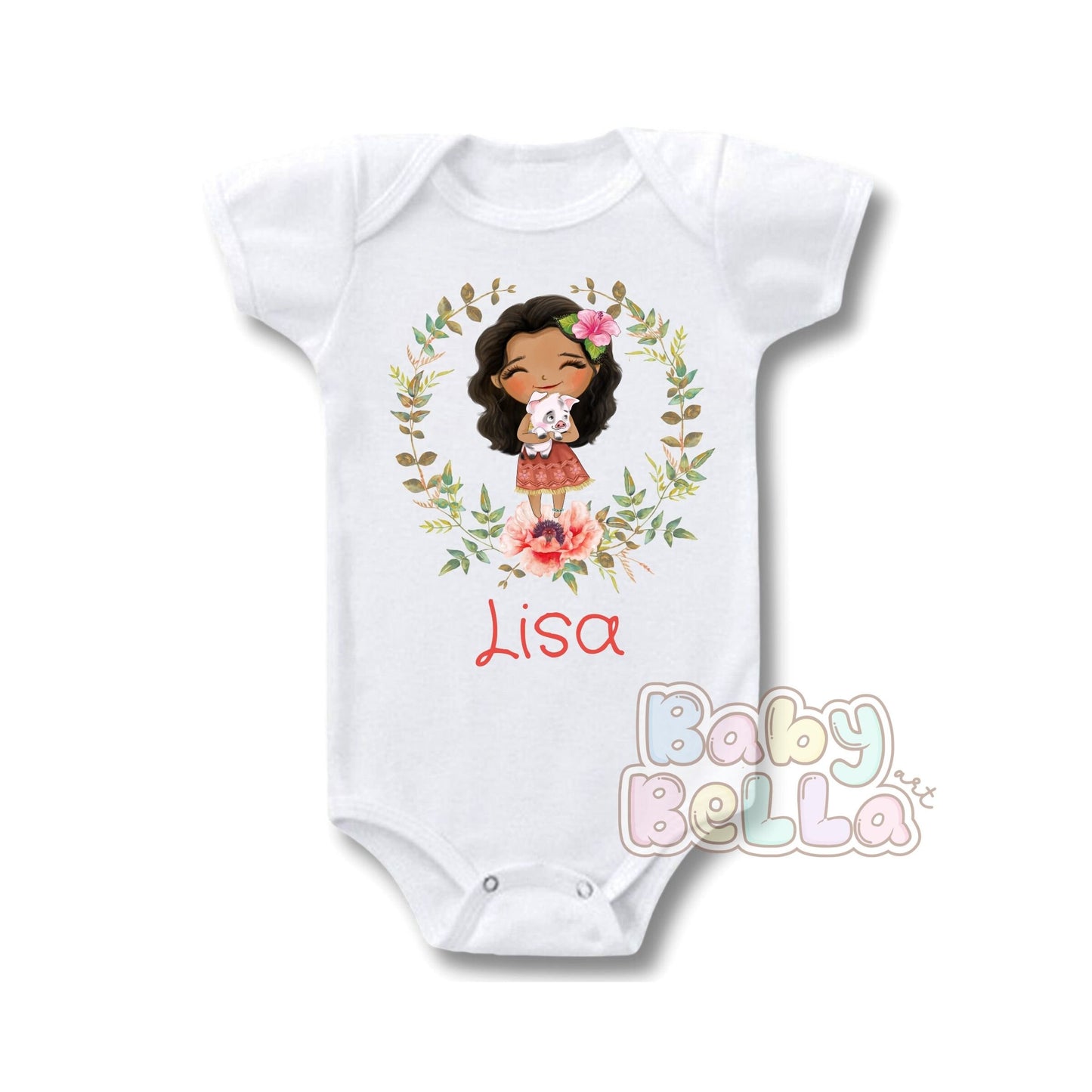 Disney Princess Onesie, Disney Moana, disney Moana Onesie, Moana shirt, Moana Onesie, Moana Bodysuit, Sublimation Print Onesie