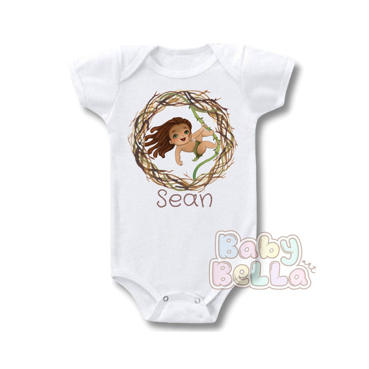 Tarzan and Jane Onesie, Tarzan T-shirt, Tarzan and Jane Birthday, Jane T-shirt, Tarzan and Jane outfit, Sublimation Print Onesie